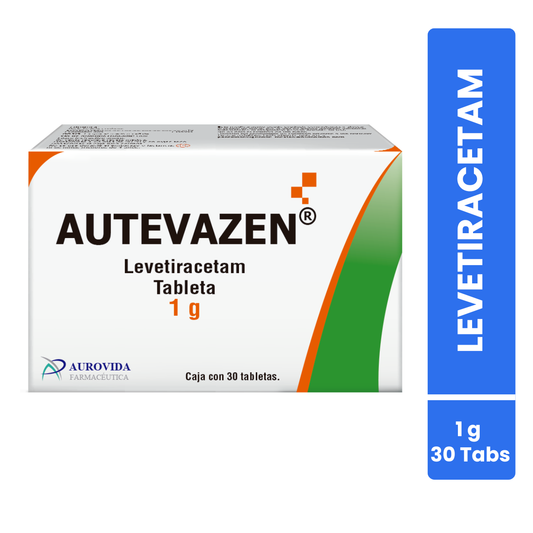 Autevazen Levetiracetam Caja Con 30 Tabs. 1 G Aurovida