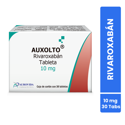Auxolto Rivaroxaban Caja Con 30 Tabs. 10 Mg Aurovida