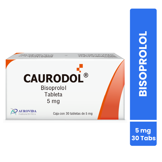 Caurodol Bisoprosol Caja Con 30 Tabs. 5 Mg Aurovida