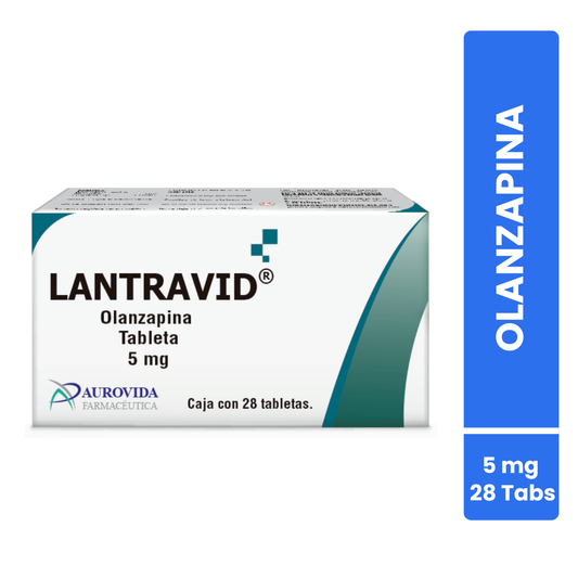 Lantravid Olanzapina 5 Mg Caja Con 28 Tabletas Aurovida