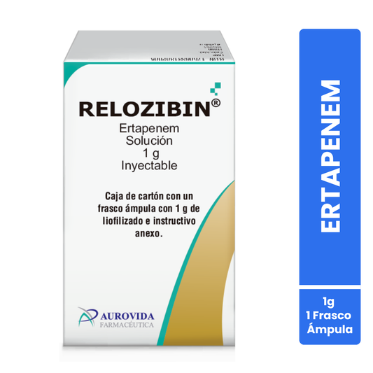 Relozibin Ertapenem 1 G Solución Inyectable Aurovida