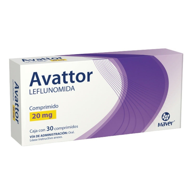 Avattor Leflunomida De 20mg Caja Con 30 Comprimidos