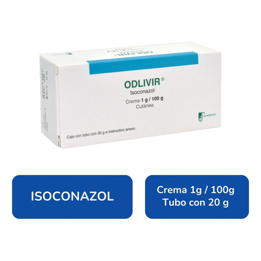 Odlivir Isoconazol 1g / 100g Crema Cutánea 20 G Farmadextrum Neutra