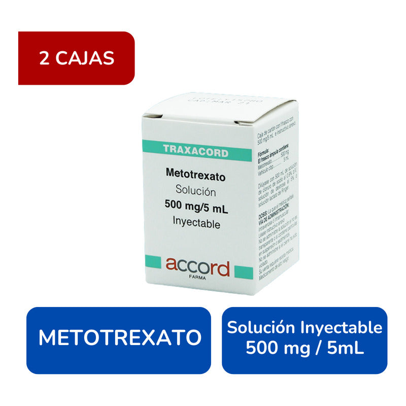 Traxacord 500 Mg / 5 Ml 2 Frascos Solución Inyectable