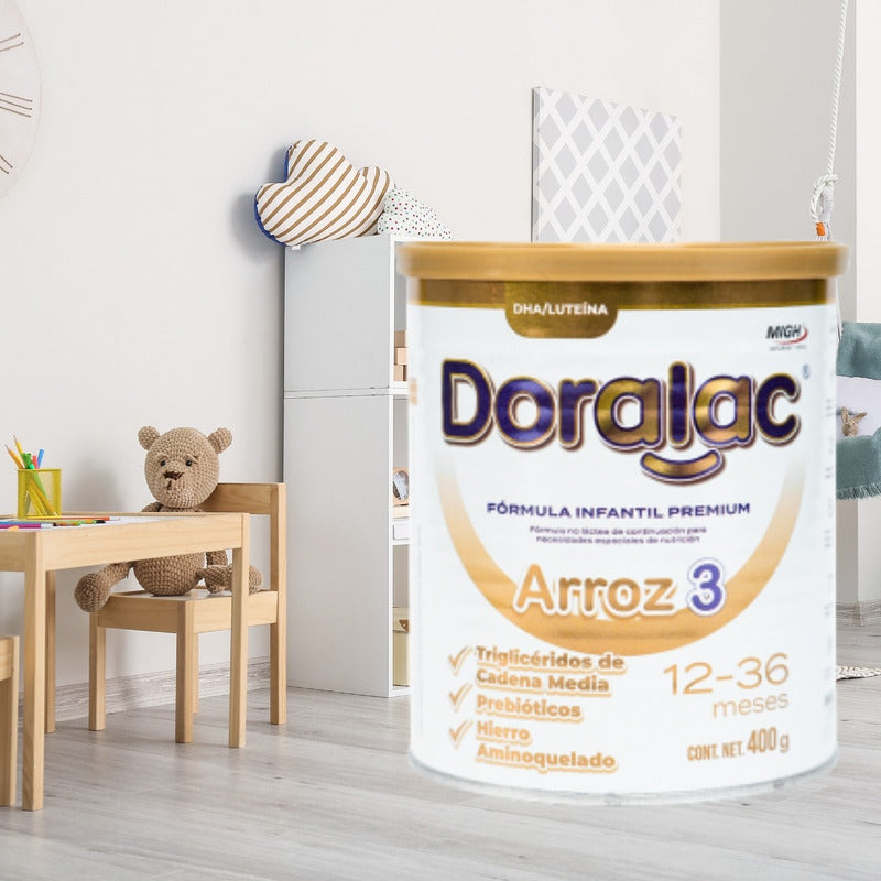 Doralac Arroz 3 Fórmula Infantil Premium 400g 12 - 36 Meses Sin Sabor