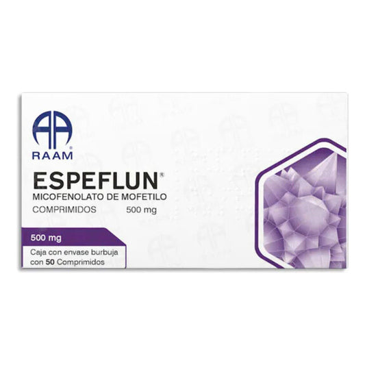 Espeflun Comprimido 500 Mg, 50 Comprimidos