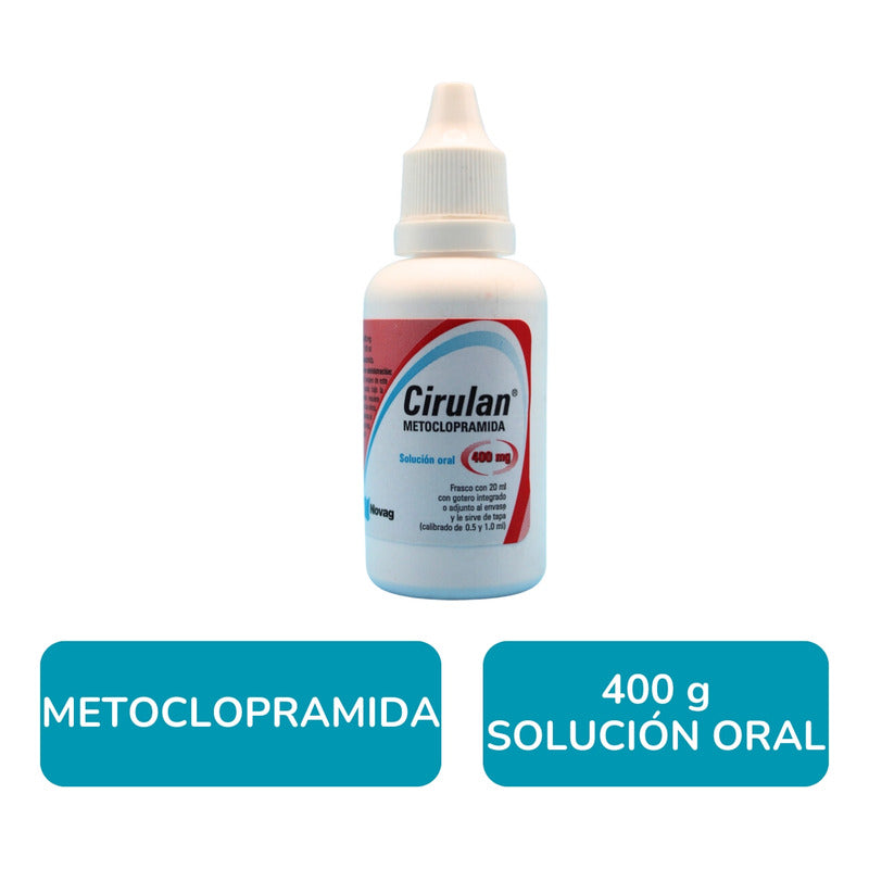 Cirulan Metoclopramida Novag 400mg Solucion Oral
