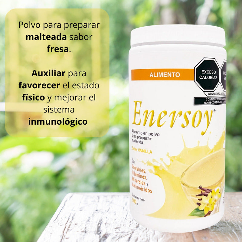 Enersoy Polvo 500 G Para Malteada De Vainilla Con Proteínas Vainilla