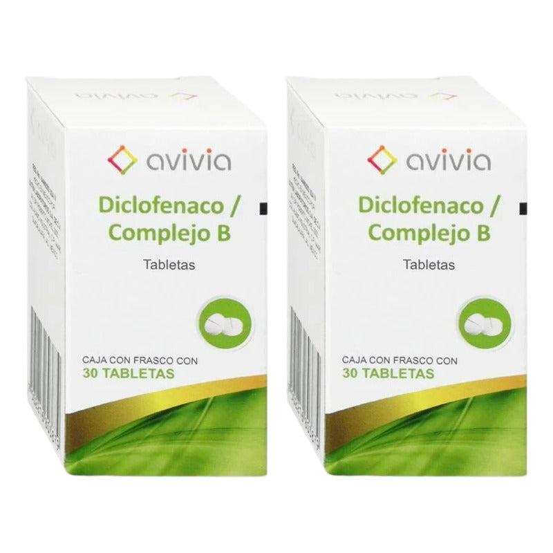 Avivia Diclofenaco/complejo B 2cajas De 30 Tabletas 50mg C/u