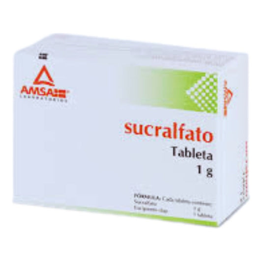 Sucralfato Amsa Caja Con 40 Tabletas De 1g