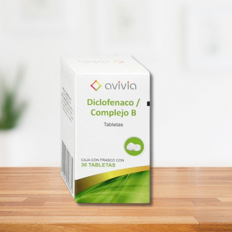 Avivia Diclofenaco/complejo B 4caja De 30 Tabletas 50mg C/u
