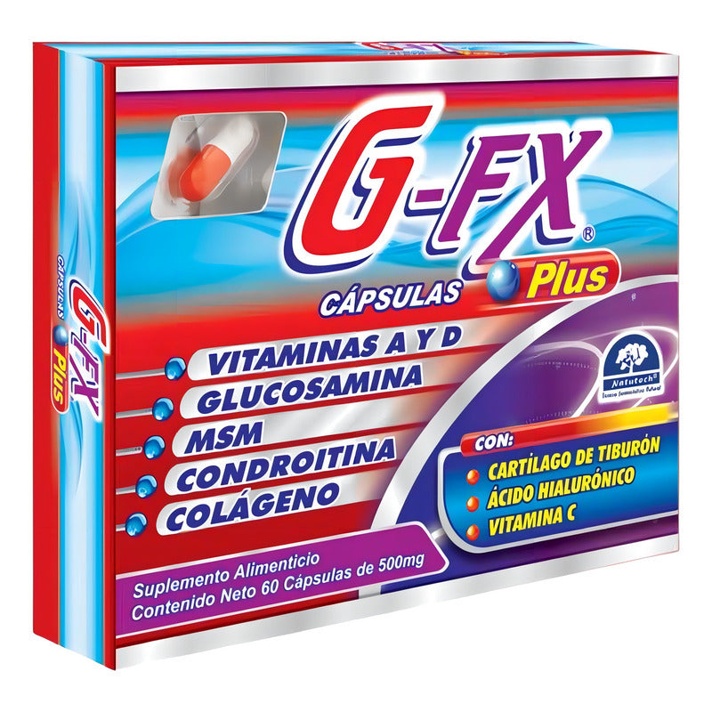 G-fx Plus Caja C/60 Reparador De Articulaciones Glucosamina Sabor No