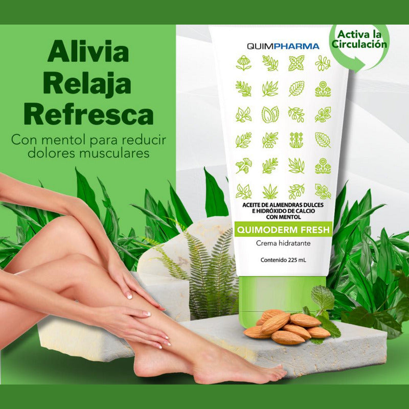 Quimoderm Fresh Crema Hidratante 225 Ml Almendras Quimpharma
