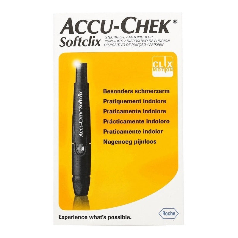 Dispositivo Punción Disparador Accucheck Softclix 25lancetas Color Blanco
