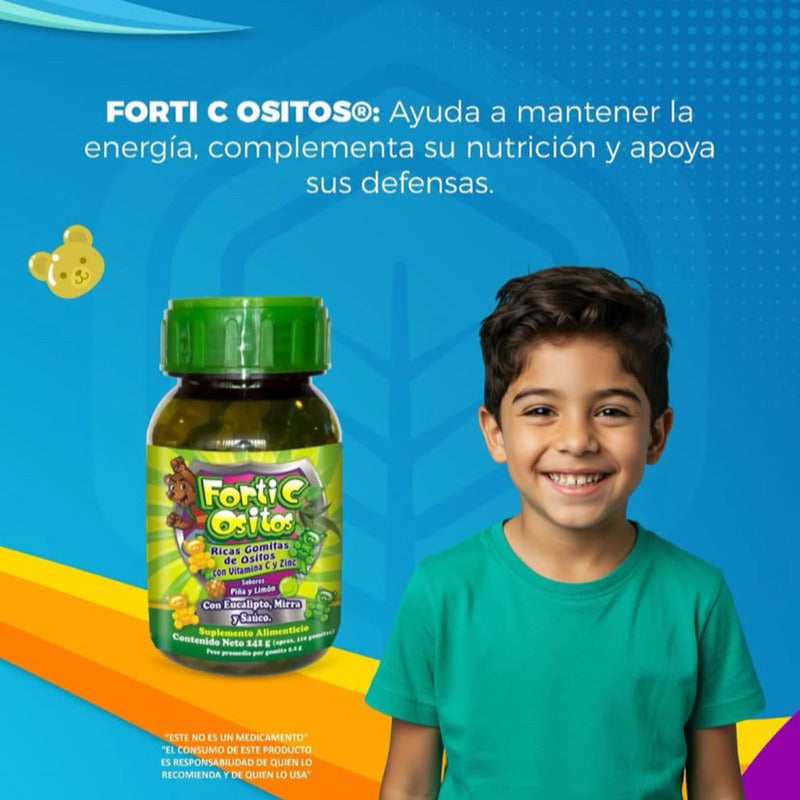 Forti C Ositos Gomitas 242 G Piña Limón Natutech Piña Y Limón