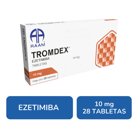 Tromdex Ezetimiba 10 Mg Caja Con 28 Tabletas