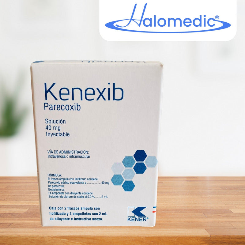 Kenexib Parecoxib Solución 40mg 2 Frascos Y 2 Ampolletas 2ml