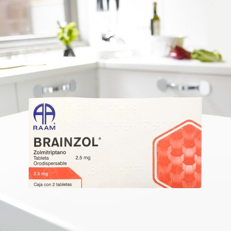 Brainzol Zolmitriptano 2.5 Mg 2 Cajas 2 Tabletas C/u Raam