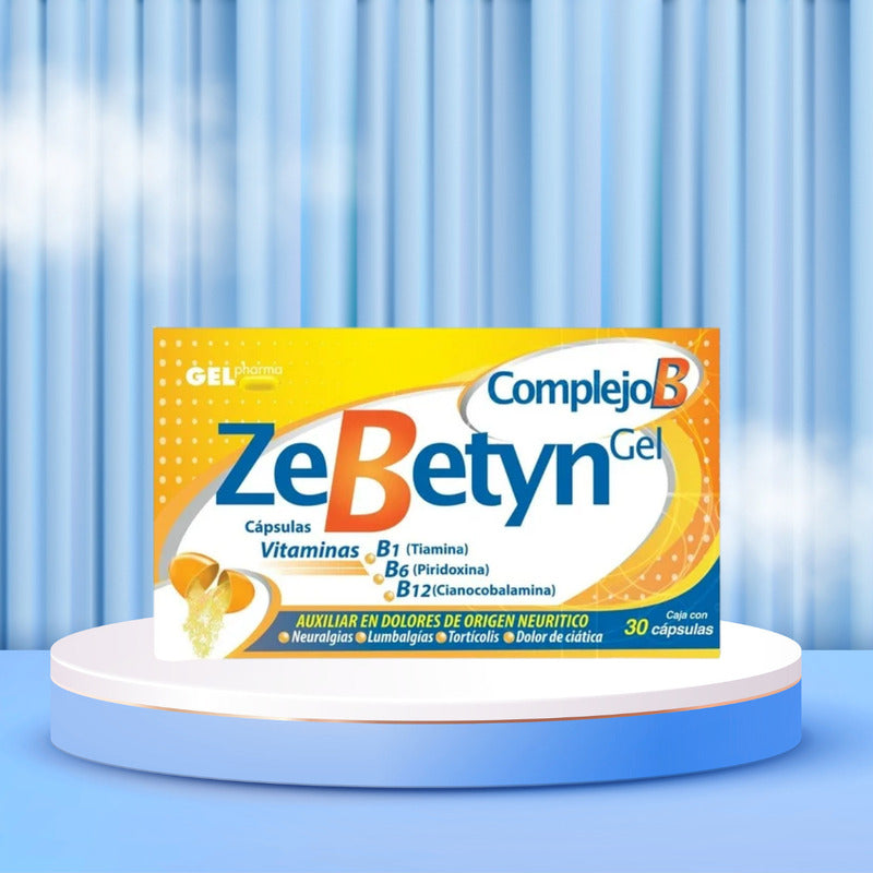 Zebetyn Gel Caja Con 30 Cápsulas Complejo B Gel Pharma No