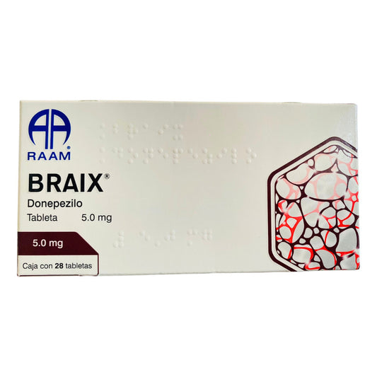 Braix Donepezilo 5 Mg Caja Con 28 Tabletas Raam
