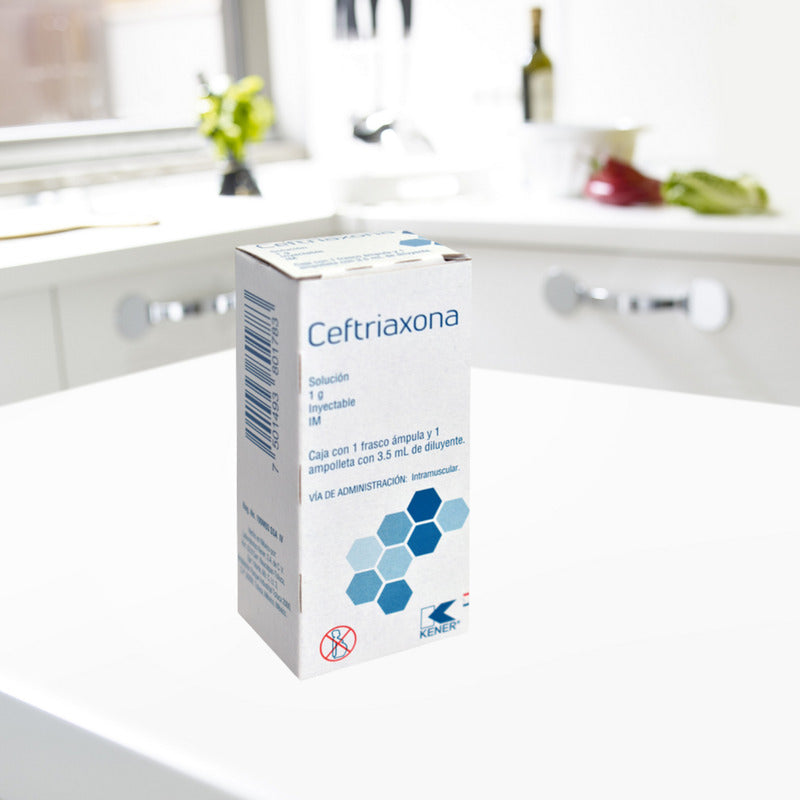 Ceftriaxona Solución 1g Ampolleta 3.5ml Kener