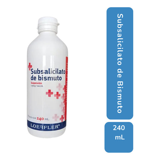 Subsalicilato De Bismuto 240 Ml Loeffler Contra Acidez