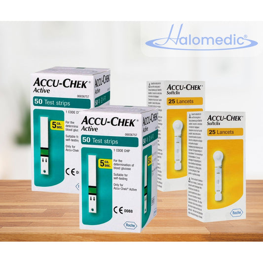 Paquete Accu-chek Active 100 Tiras Y 50 Lancetas