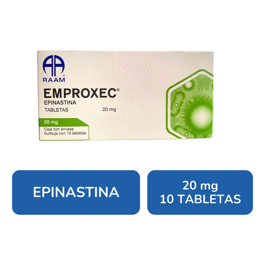 Emproxec Epinastina 20 Mg Caja Con 10 Tabletas Raam