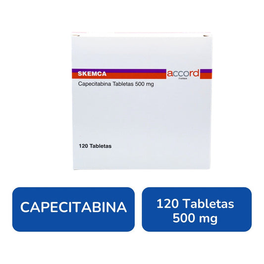 Skemca Capecitabina 500 Mg 120 Tabletas Accord Farma