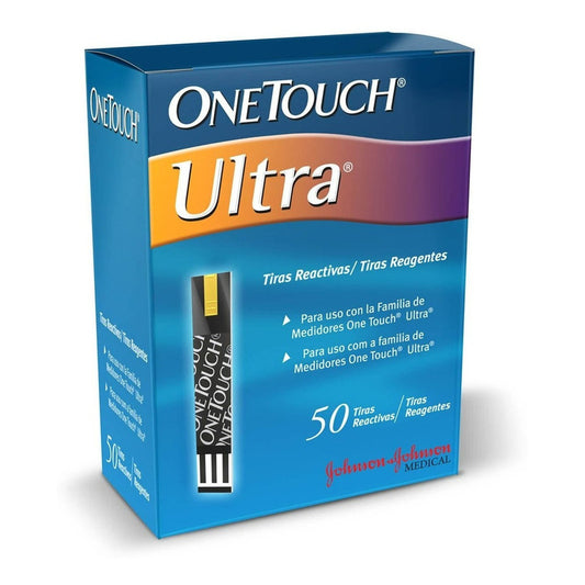 Tiras Reactivas One Touch Ultra Caja Con 50 Azul