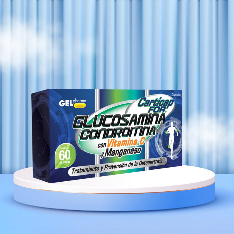Carticap For Flucosamina Condroitina 3 Cjas 60 Capsulas C/u N/a