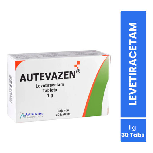 Autevazen Levetiracetam Caja Con 30 Tabs. 1 G Aurovida