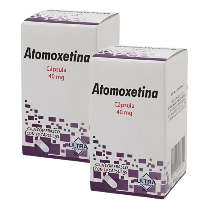 Atomoxetina 40mg Ultra 2 Caja Con 14 Capsulas C/u