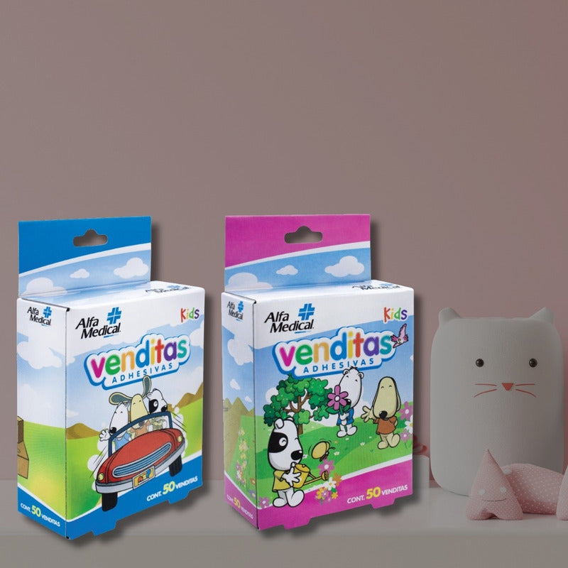 Alfa Medical Venditas Adhesivas Kids 2 Cajas 50 Piezas C/u