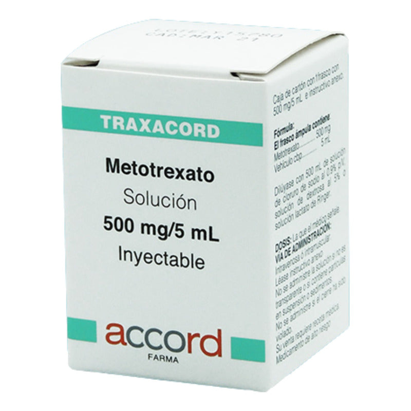 Traxacord Metotrexato Solución 500 Mg/5 Ml Accord