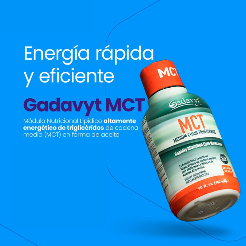 Gadavyt Mct 480 Ml Sin Sabor, Suplemento Líquido Sin Sabor