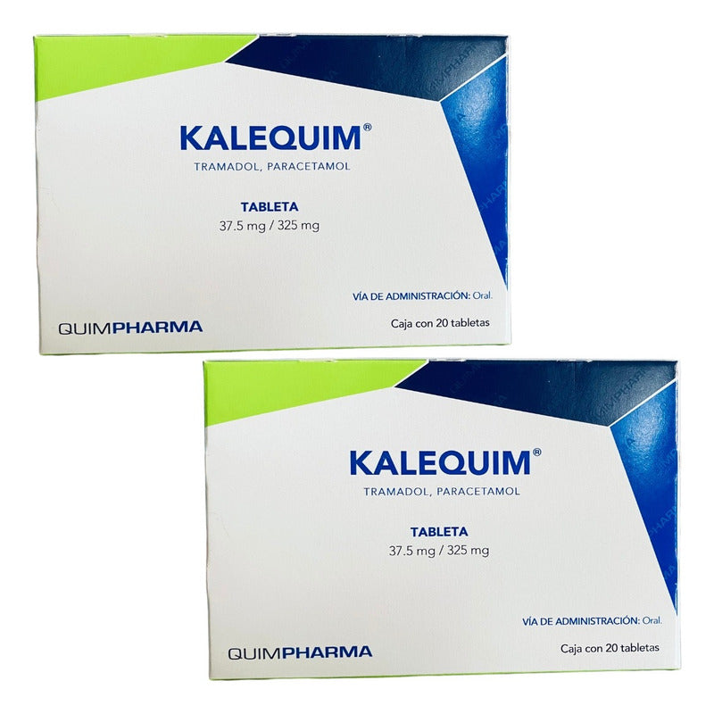 Kalequim Tramadol/ Paracetamol 2 Cjas 20 Tabs C/u Quimpharma