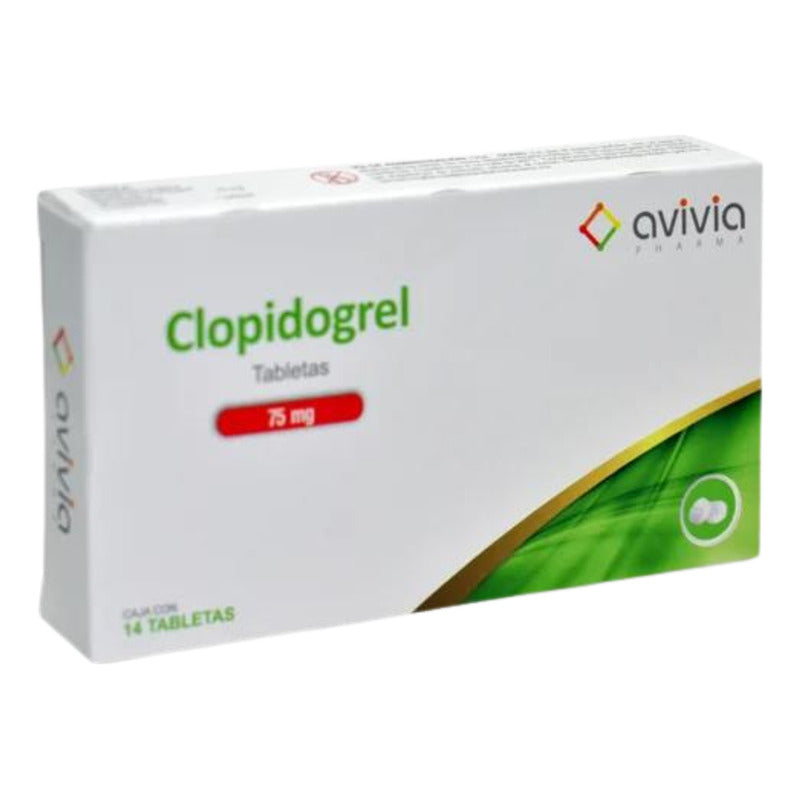 Clopidogrel 1 Caja Con 28 Tabletas De 75 Mg C/u