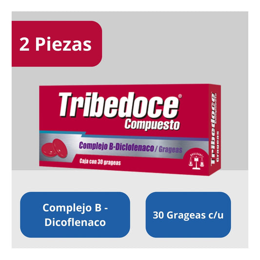 Tribedoce Compuesto 2 Cajas 30 Grageas C/u
