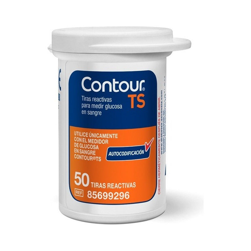 Contour Ts Tiras Caja Con 50 Para Glucómetro