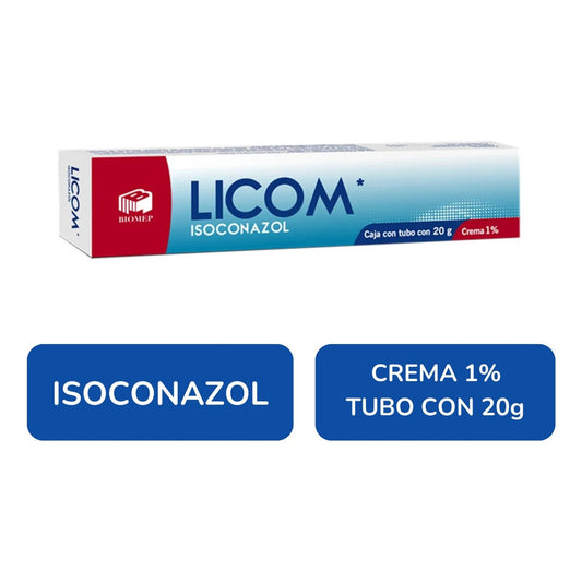 Licom Isoconazol Crema 1% Tubo Con 20 G Sin Fragancia