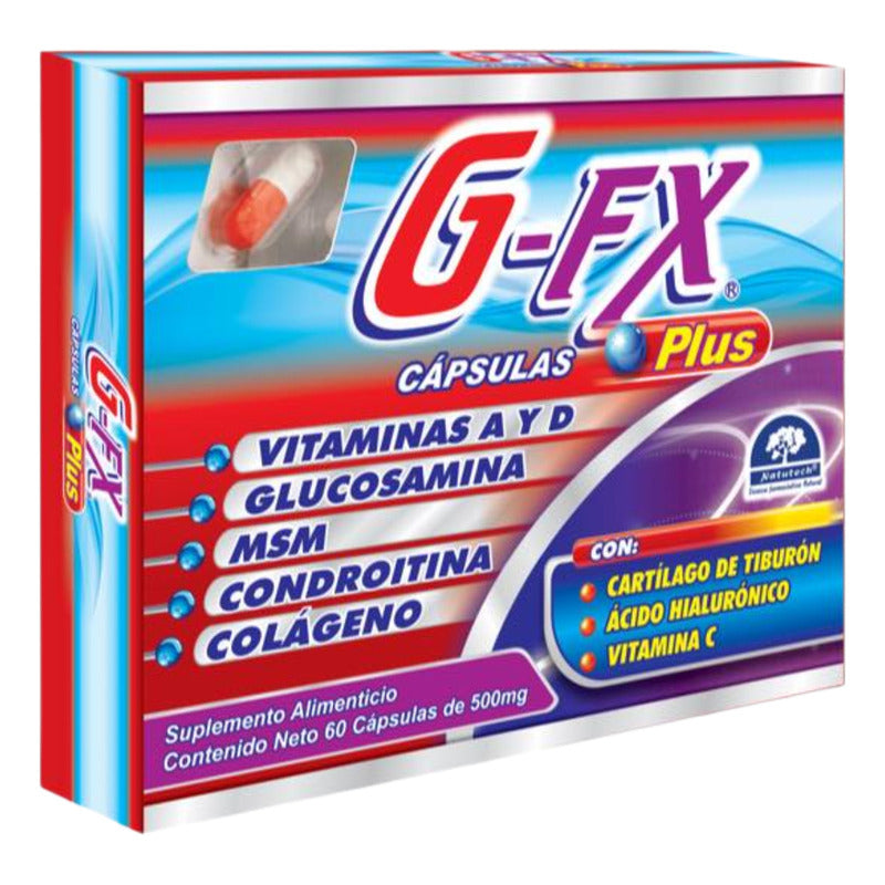 G-fx Capsulas Plus Caja Con 60 Capsulas De 500mg Sin Sabor