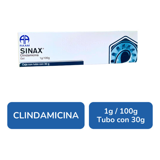 Sinax Clindamicina Gel 1g / 100g Tubo Con 30 G Raam