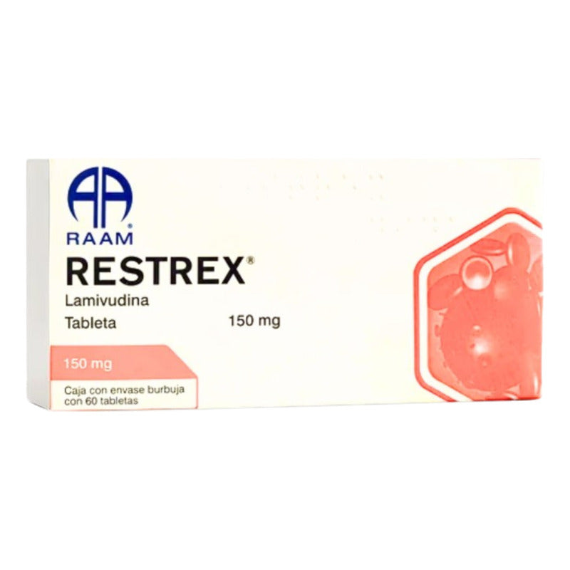Lamivudina 150 Mg Restrex Caja Con 60 Tabletas Raam