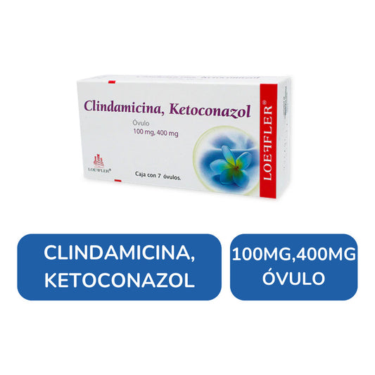 Clindamicina Ketoconazol 100/400 Mg 7 Óvulos Loeffler