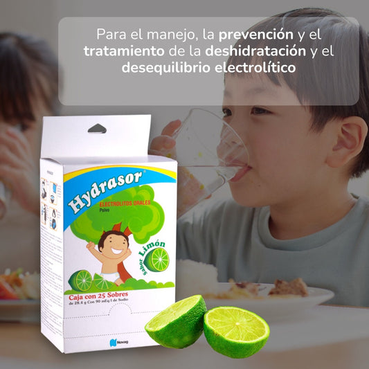 Hydrasor Electrolitos Orales Caja Con 25 Sobres Sabor Limón