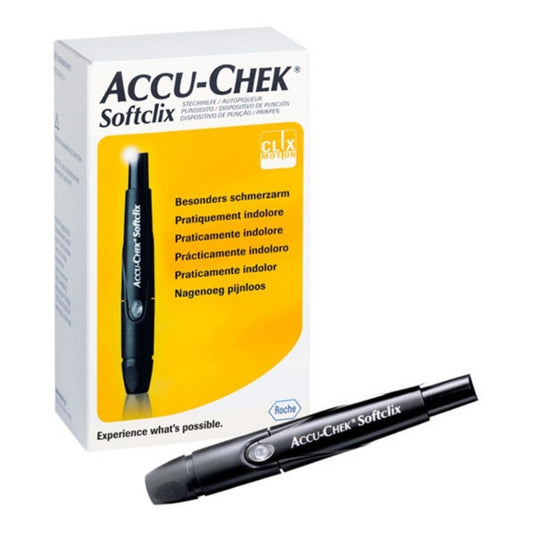 Dispositivo Punción Disparador Accucheck Softclix 25lancetas Color Blanco