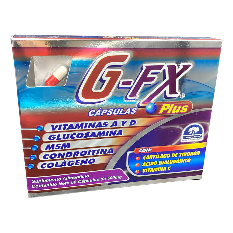 G-fx Plus Caja C/60 Reparador De Articulaciones Glucosamina Sabor No