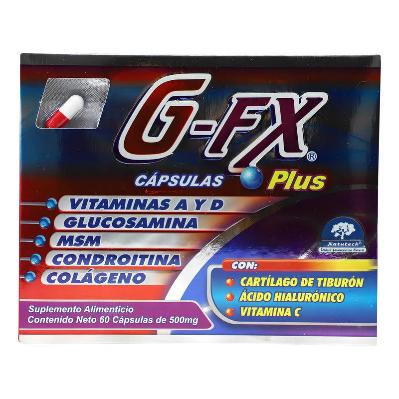 G-fx Plus Caja C/60 Reparador De Articulaciones Glucosamina Sabor No