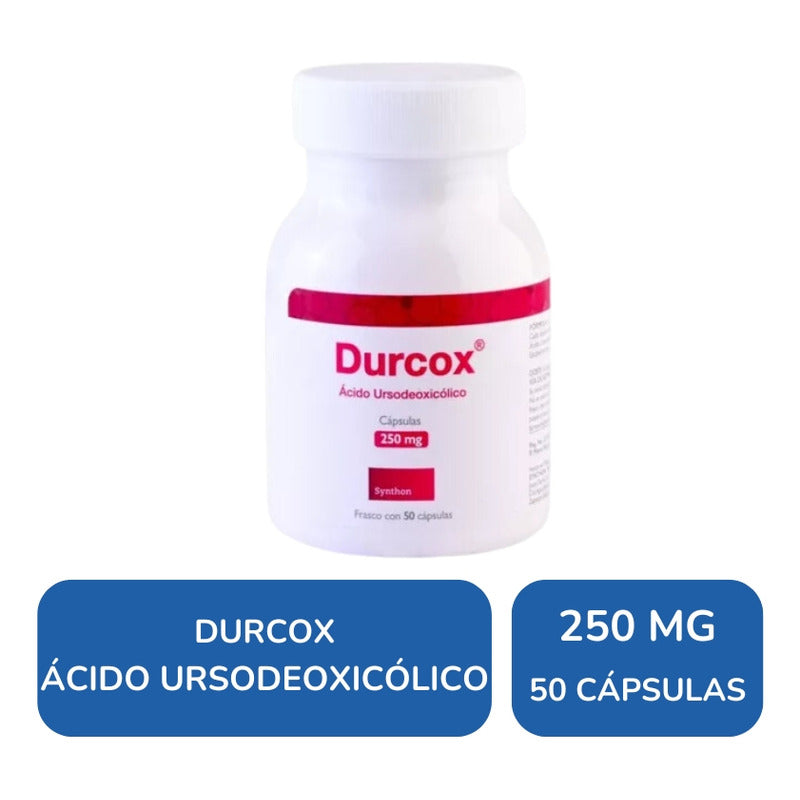 Durcox Acido Ursodeoxicolico 250 Mg Frasco Con 50 Capsulas